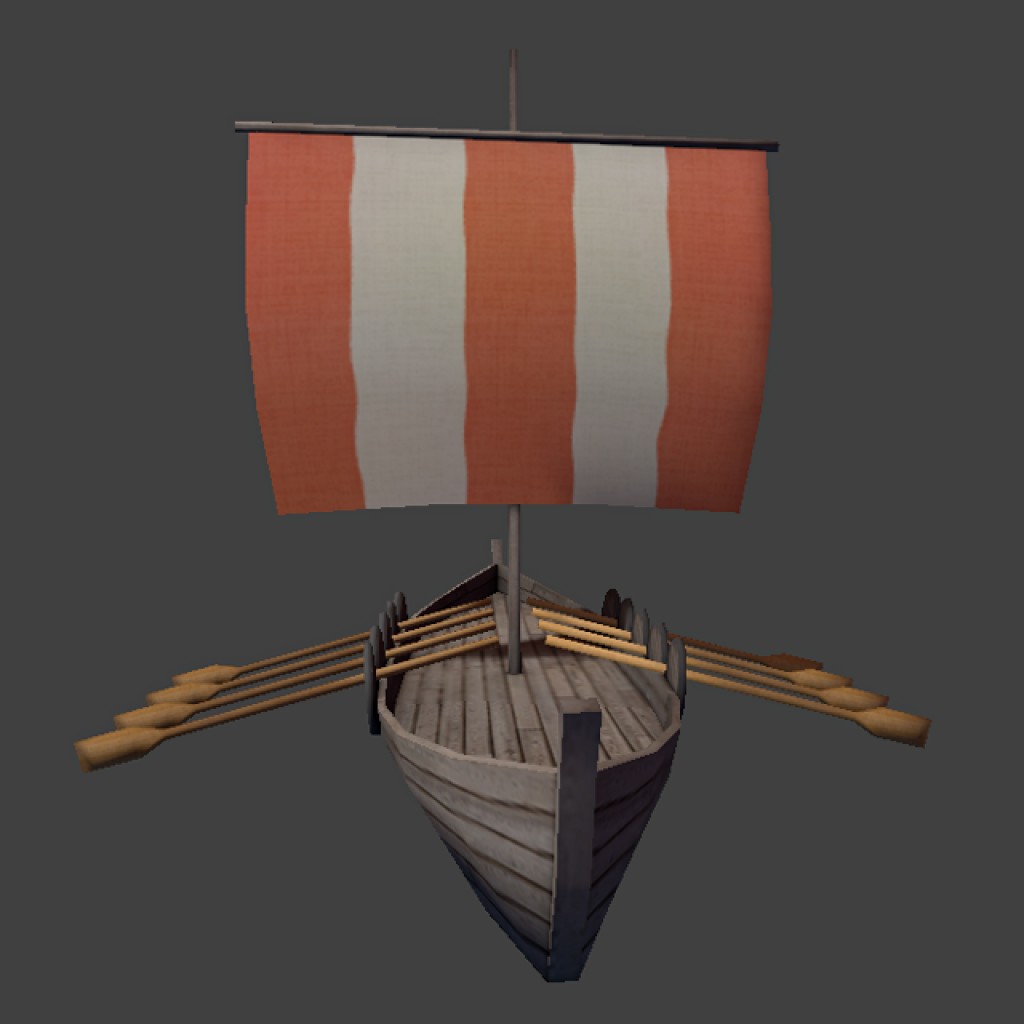 Lowpoly Viking ship preview image 3